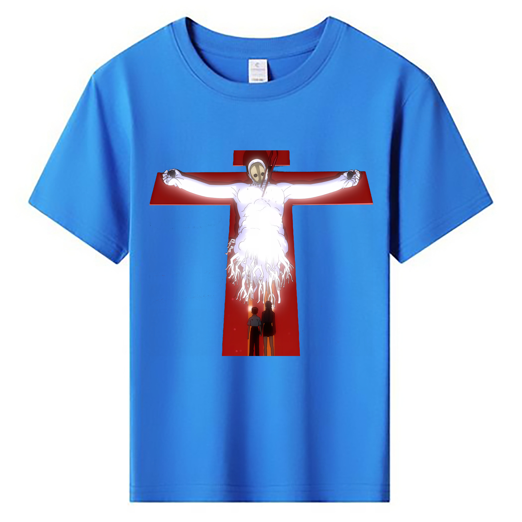 （画像用） EVA 新世紀エヴァンゲリオン 綿100％キッズTシャツ（フロントプリント）